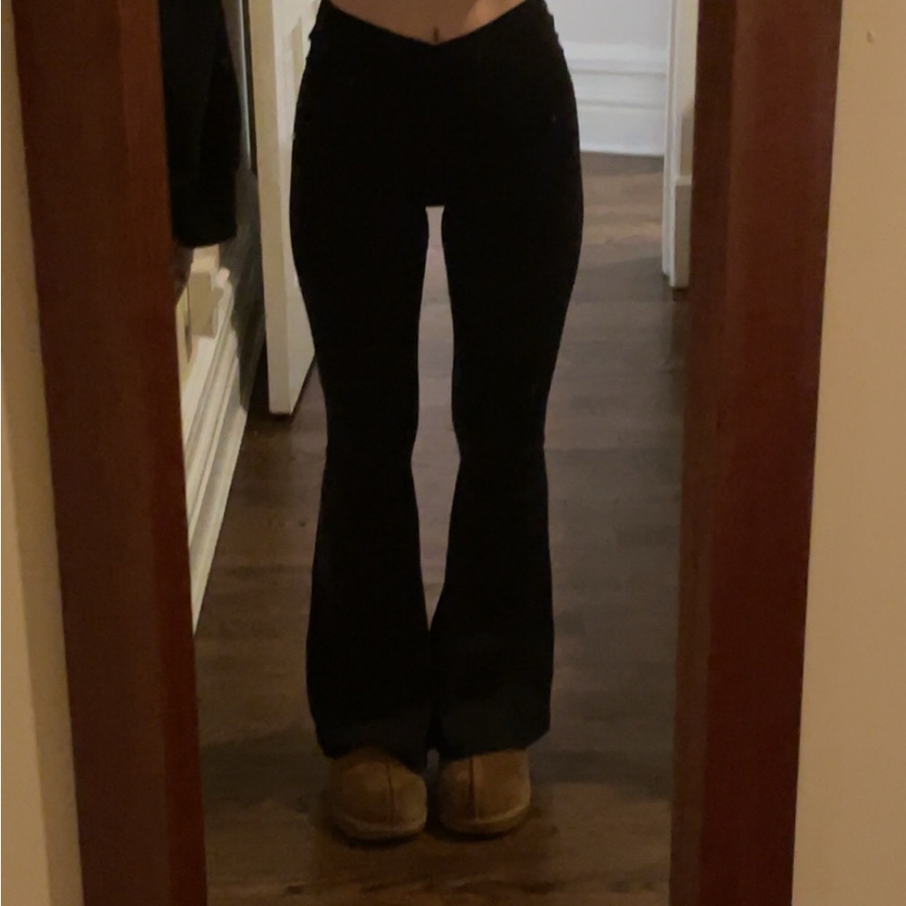 Aerie Black Leggings High-Waisted Comfort